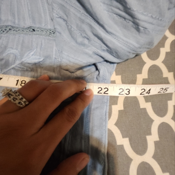 Free people follow your heart peasant blouse crop top sz large embroidery - Picture 5 of 12